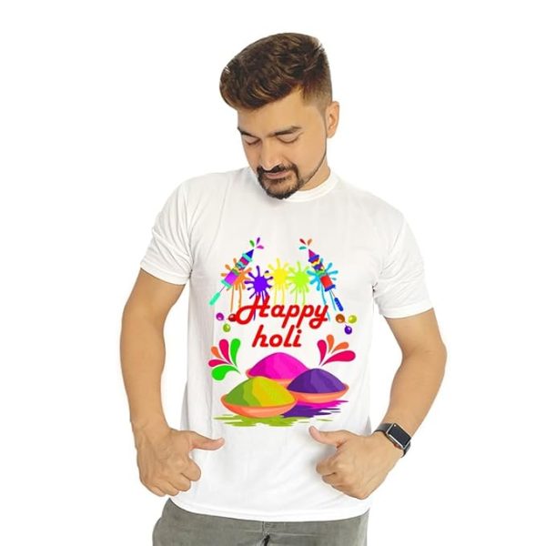 Happy Holi Dry fit T-shirt for Colourful – Holi T-shirt, PACK OF 20