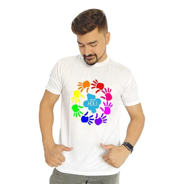 Happy Holi Dry fit T-shirt for Colourful – Holi T-shirt, PACK OF 5