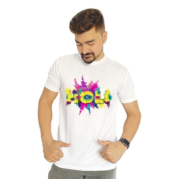 Happy Holi Dry Fit T-shirt for Colourful – Holi T-shirt, PACK OF 10